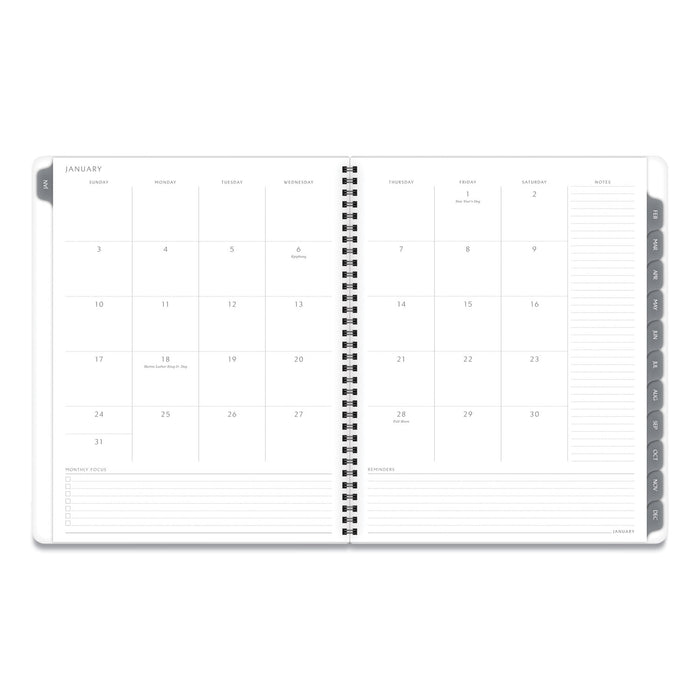 Elevation Linen Weekly/monthly Planner, 11 X 8.5, Charcoal Cover, 12-month (jan To Dec): 2023