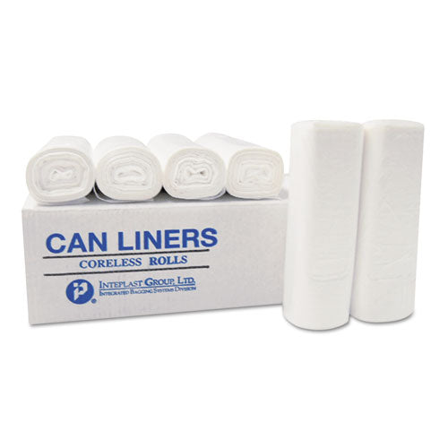 High-density Interleaved Commercial Can Liners, 60 Gal, 0.63 Mil, 38" X 60", Clear, 200/carton