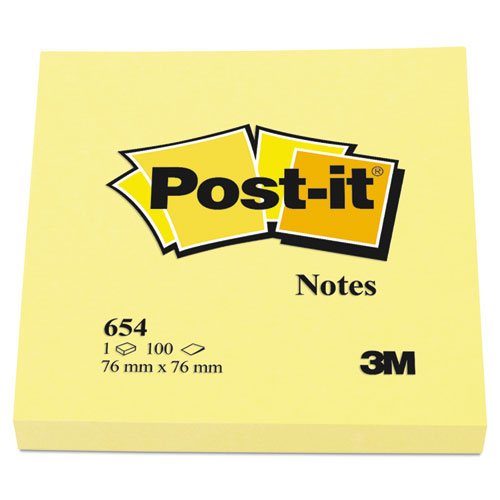 Original Pads In Canary Yellow, 3" X 3", 100 Sheets/pad, 12 Pads/pack