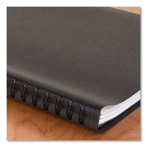 Four-person Group Daily Appointment Book, 11 X 8, Black Cover, 12-month (jan To Dec): 2024