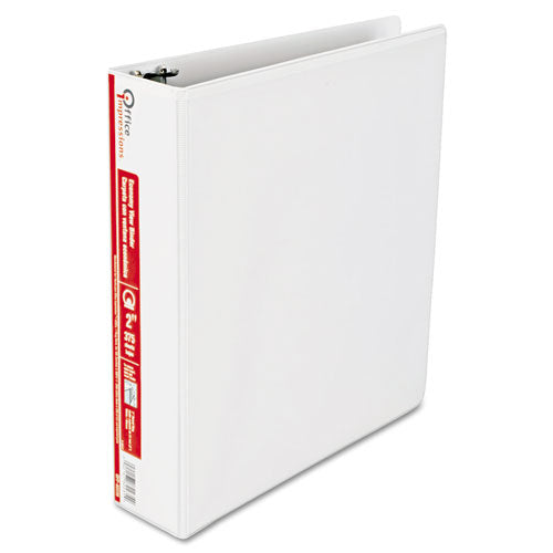 Economy Round Ring View Binder, 3 Rings, 2" Capacity, 11 X 8.5, White