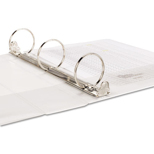 Economy Round Ring View Binder, 3 Rings, 2" Capacity, 11 X 8.5, White