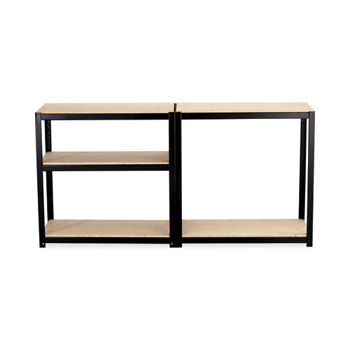 Boltless Steel/particleboard Shelving, Five-shelf, 36w X 24d X 72h, Black