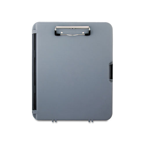 Workmate Storage Clipboard, 0.5" Clip Capacity, Holds 8.5 X 11 Sheets, Charcoal/gray