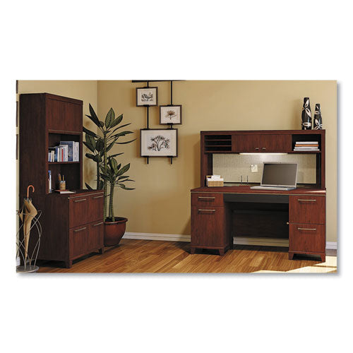 Enterprise Collection Double Pedestal Desk, 60" X 28.63" X 29.75", Harvest Cherry, (box 1 Of 2)