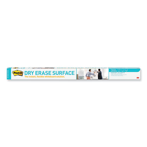 Dry Erase Surface With Adhesive Backing, 48 X 36, White Surface