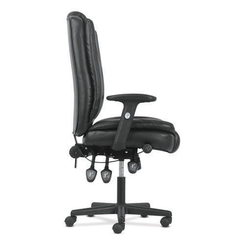 High-back Executive Chair, Supports Up To 225 Lb, 17" To 20" Seat Height, Black