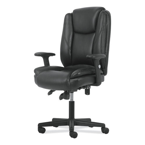 High-back Executive Chair, Supports Up To 225 Lb, 17" To 20" Seat Height, Black