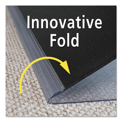 Sit Or Stand Mat For Carpet Or Hard Floors, 45 X 53, Clear/black