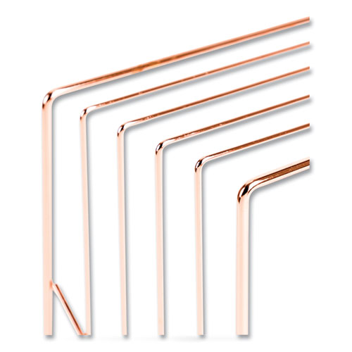 Vena Wire Letter Sorter, 5 Sections, Assorted Sizes, 3.94 X 5.24 X 6.1, Rose Gold