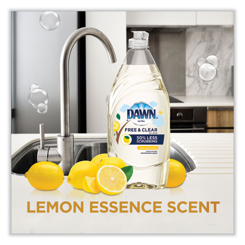 Platinum Liquid Dish Detergent, Lemon Scent, (3) 24 Oz Bottles Plus (2) Sponges/carton