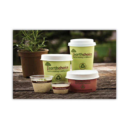 Earthchoice Compostable Soup Cup, Small, 8 Oz, 3 X 3 X 3, Brown, Paper, 500/carton