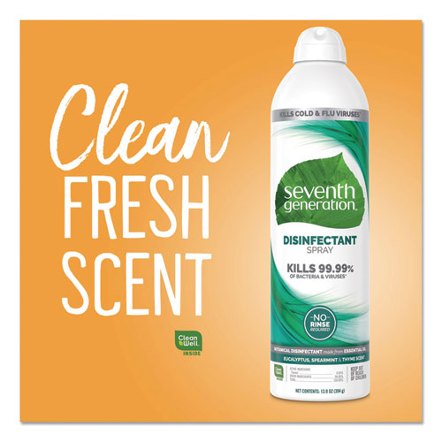 Disinfectant Sprays, Eucalyptus/spearmint/thyme, 13.9 Oz Spray Bottle, 8/carton