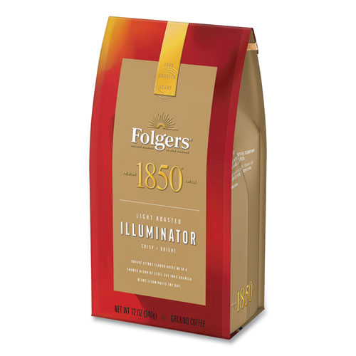 Coffee, Illuminator Blend, Light Roast, Ground, 12 Oz Bag, 6/carton