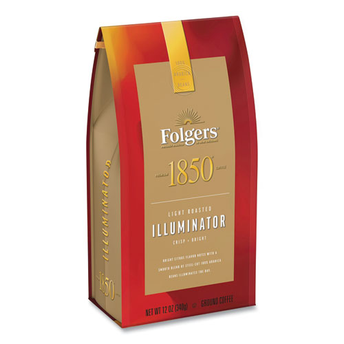 Coffee, Illuminator Blend, Light Roast, Ground, 12 Oz Bag, 6/carton