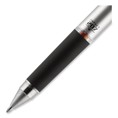 207 Impact Gel Pen, Retractable, Bold 1 Mm, Red Ink, Black/red Barrel