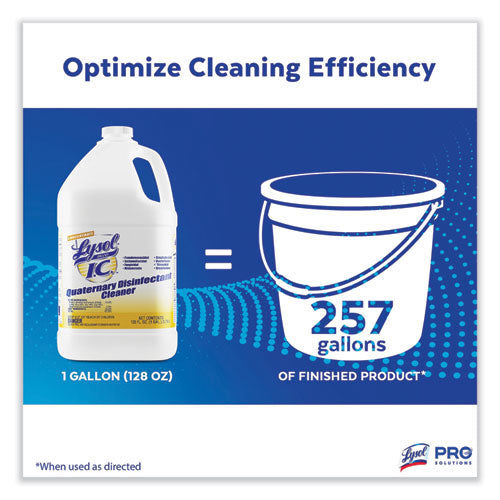 Quaternary Disinfectant Cleaner, 1gal Bottle, 4/carton