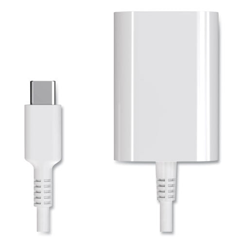 Usb-c To Vga Display Adapter, 6", White