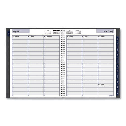 Dayminder Academic Weekly/monthly Desktop Planner, 11 X 8.5, Charcoal Cover, 12-month (july To June): 2023 To 2024