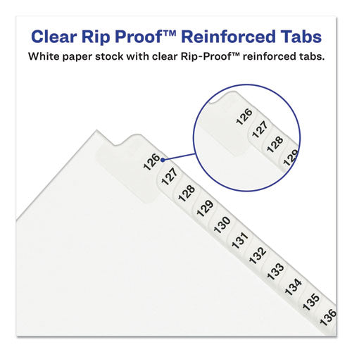 Preprinted Legal Exhibit Side Tab Index Dividers, Avery Style, 25-tab, 26 To 50, 11 X 8.5, White, 1 Set, (1331)