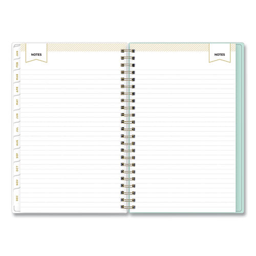 Day Designer Secret Garden Mint Frosted Weekly/monthly Planner, 8 X 5, Multicolor Cover, 12-month (jan To Dec): 2024