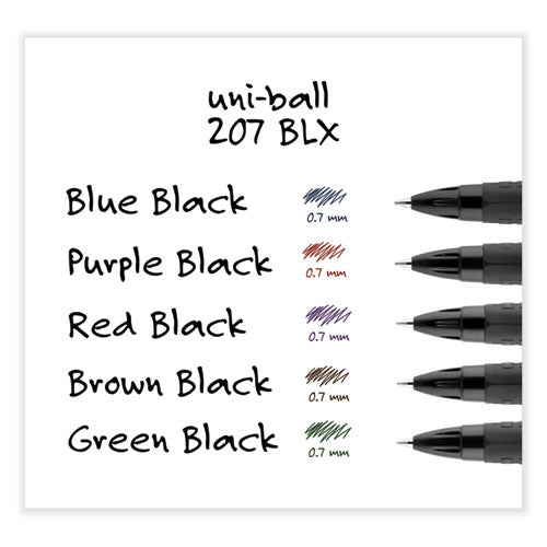 207 Blx Series Gel Pen, Retractable, Medium 0.7 Mm, Assorted Ink And Barrel Colors, 4/pack