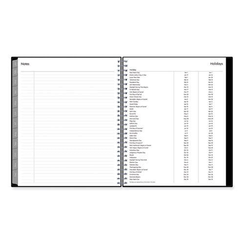 Enterprise Monthly Planner, 10 X 8, Black Cover, 12-month (jan To Dec): 2024