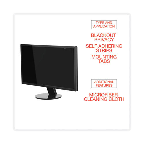 Blackout Privacy Filter For 21.5" Widescreen Flat Panel Monitor, 16:9 Aspect Ratio