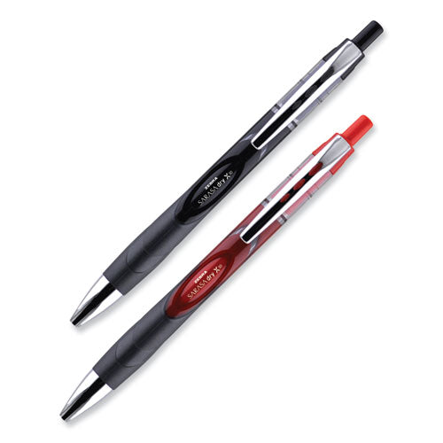 Sarasa Dry Gel X30 Gel Pen, Retractable, Medium 0.7 Mm, Black Ink, Black/silver Barrel, 24/pack