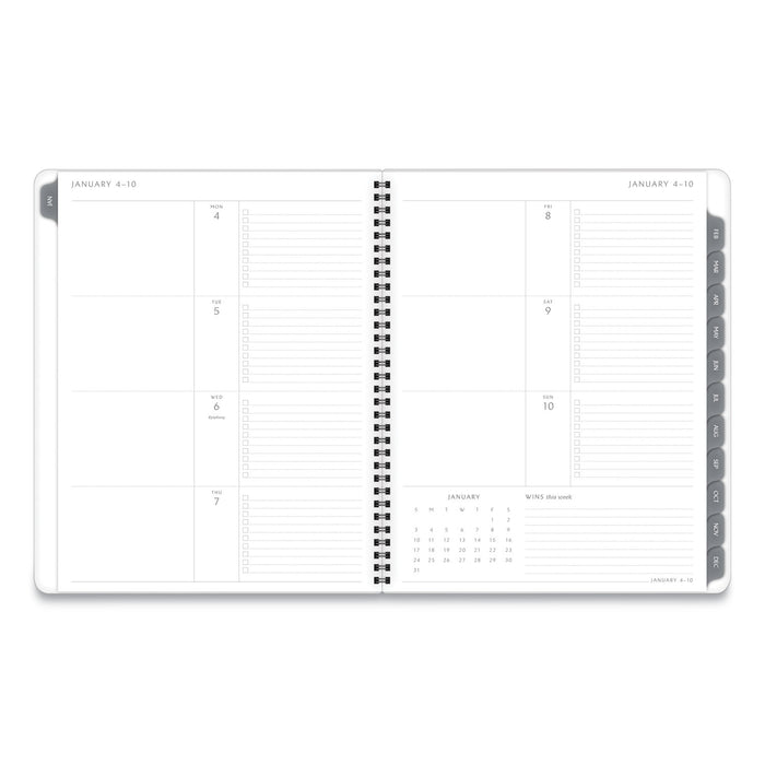 Elevation Linen Weekly/monthly Planner, 11 X 8.5, Charcoal Cover, 12-month (jan To Dec): 2023