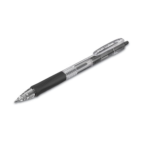 Easytouch Ballpoint Pen, Retractable, Medium 1 Mm, Black Ink, Clear Barrel, Dozen