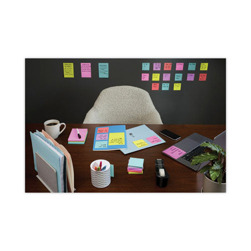 Pop-up 3 X 3 Note Refill, 3" X 3", Supernova Neons Collection Colors, 90 Sheets/pad, 6 Pads/pack