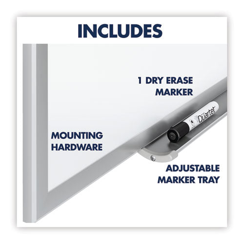 Classic Series Total Erase Dry Erase Boards, 60 X 36, White Surface, Silver Anodized Aluminum Frame