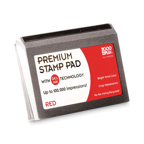 Microgel Stamp Pad For 2000 Plus, 6.17" X 3.13", Red