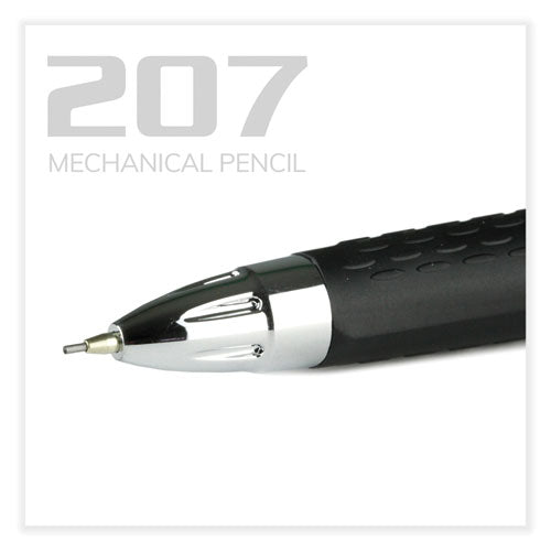 207 Mechanical Pencil, 0.7 Mm, Hb (#2), Black Lead, Black Barrel, Dozen