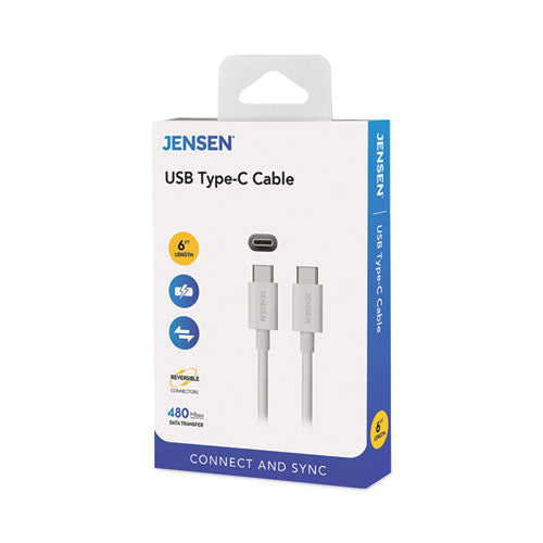 Usb-c 3.1 Type-c, 480 Mbps, 6 Ft, White