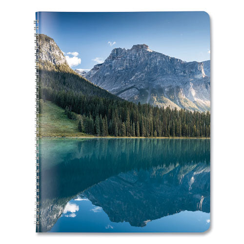 Mountains 14-month Planner, Mountains Photography, 11 X 8.5, Blue/green Cover, 14-month (dec To Jan): 2023 To 2025