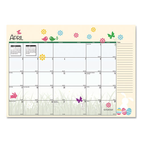 Seasonal Monthly Planner, Seasonal Artwork, 10 X 7, Light Blue Cover, 12-month (july To June): 2022 To 2023