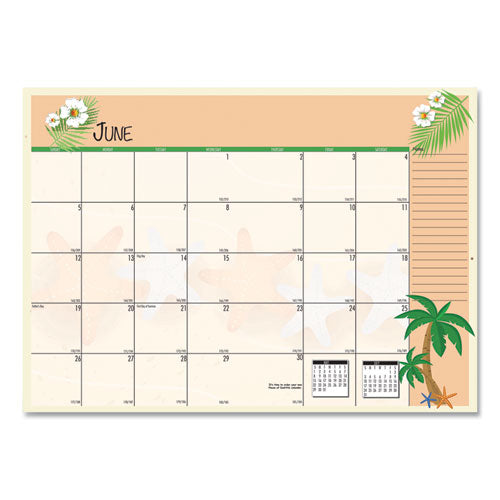 Seasonal Monthly Planner, Seasonal Artwork, 10 X 7, Light Blue Cover, 12-month (july To June): 2022 To 2023