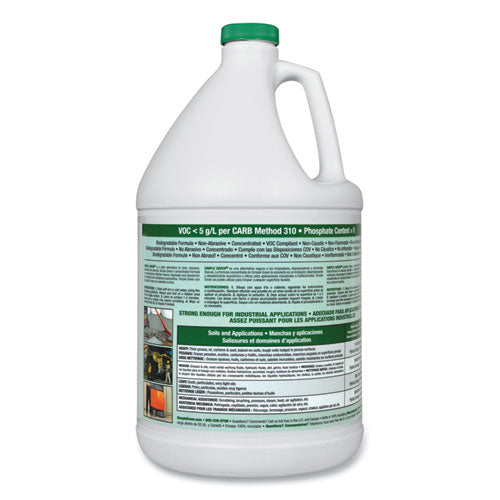 Industrial Cleaner And Degreaser, Concentrated, 1 Gal Bottle, 6/carton