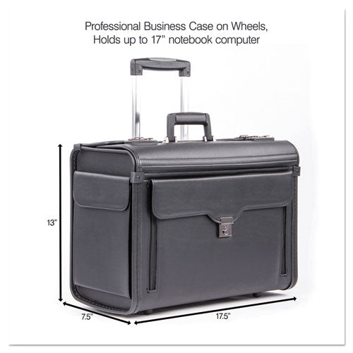 Catalog Case On Wheels, Fits Devices Up To 17.3", Koskin, 19 X 9 X 15.5, Black