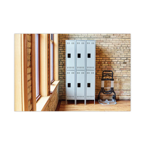 Double-tier, Three-column Locker, 36w X 18d X 78h, Two-tone Gray