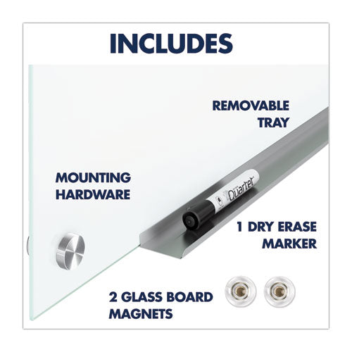 Brilliance Glass Dry-erase Boards, 36 X 24, White Surface