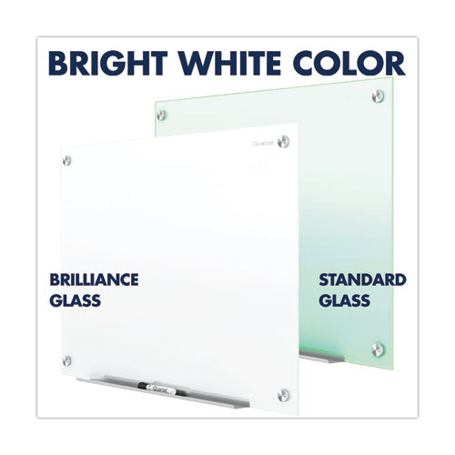 Brilliance Glass Dry-erase Boards, 36 X 24, White Surface