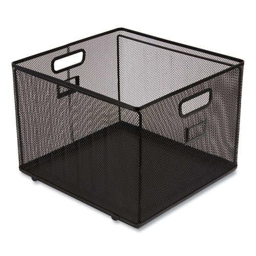 Wire Mesh File Organizer, Letter Size, 13.98" Long, Black