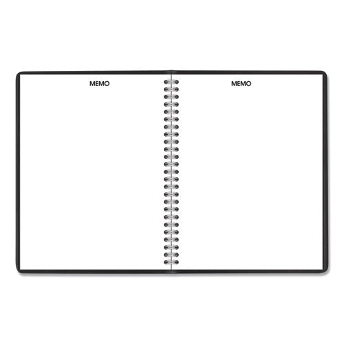 Dayminder Monthly Planner With Notes Column, Ruled Blocks, 8.75 X 7, Black Cover, 12-month (jan To Dec): 2024