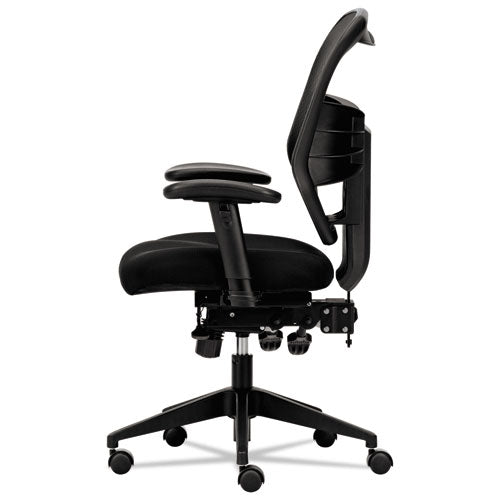 Vl532 Mesh High-back Task Chair, Supports Up To 250 Lb, 17" To 20.5" Seat Height, Black