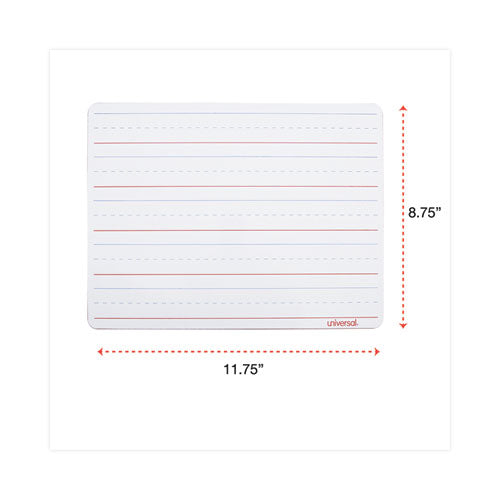 Lap/learning Dry-erase Board, Penmanship Ruled, 11.75 X 8.75, White Surface, 6/pack