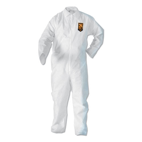 A30 Elastic Back And Cuff Hooded Coveralls, 3x-large, White, 21/carton