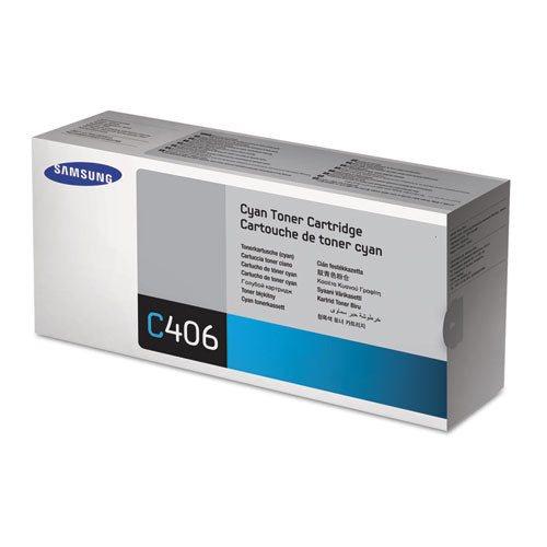 Clt-c406s Toner, 1,000 Page-yield, Cyan